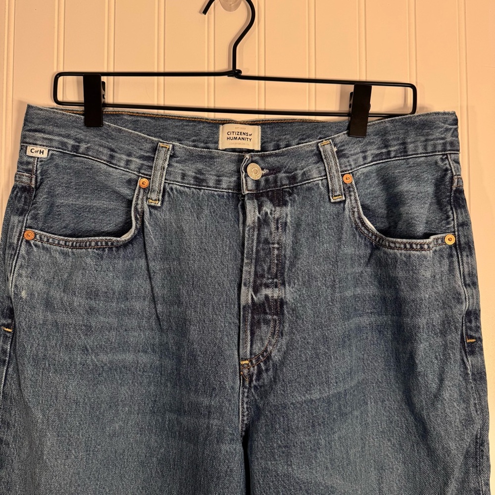 Citizens Of Humanity Annina Trouser Medium Wash High Rise Denim Jeans Size 30 - Picture 4 of 16